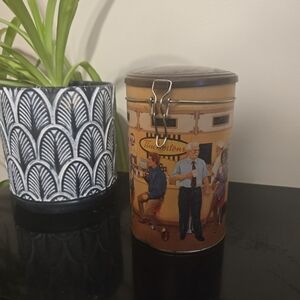 Vintage Tim Hortons Tin Canister 1st Edition #001 Gathering Place Coffee Kitchen